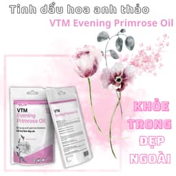 Thumbnail Viên uống tinh dầu hoa anh thảo VTM Evening Primrose Oil, hỗ trợ cân bằng nội tiết tố, làm đẹp da, tóc, móng 3