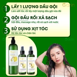 Thumbnail Liệu trình 1 dầu gội và 2 xịt dưỡng tóc tinh dầu bưởi pomelo Garin ngăn rụng kích thích mọc tóc 4