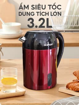 Thumbnail Ấm siêu tốc KIPOR KP-A266 dung tích 3.2L 1
