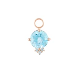 Thumbnail PRIMA Charm Bông Tai  9K - Kim Cương & Đá Sky Blue Topaz (1 Chiếc) - BST HUGGIE 1