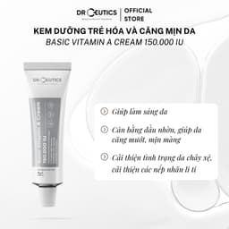 Thumbnail DRCEUTICS Kem Dưỡng Trẻ Hóa và Căng Mịn Da Basic Vitamin A Cream 150.000 IU (50g) 4