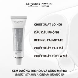 Thumbnail DRCEUTICS Kem Dưỡng Trẻ Hóa và Căng Mịn Da Basic Vitamin A Cream 150.000 IU (50g) 3