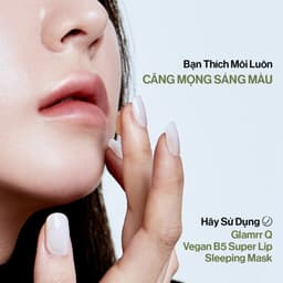 Thumbnail Mặt Nạ Ngủ Trẻ Hóa Môi GLAMRR Q Vegan B5 Super Lip Sleeping Mask 10ml 3