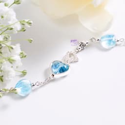 Thumbnail Lắc Tay Trái Tim Đá Topaz Thiên Nhiên SP005765 Gypsy.lala 3