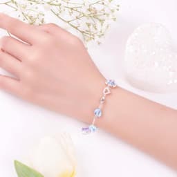 Thumbnail Lắc Tay Trái Tim Đá Topaz Thiên Nhiên SP005765 Gypsy.lala 2