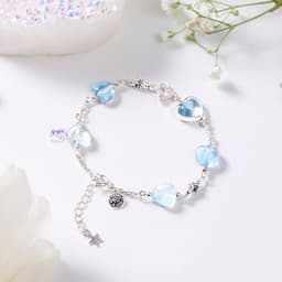 Thumbnail Lắc Tay Trái Tim Đá Topaz Thiên Nhiên SP005765 Gypsy.lala 4