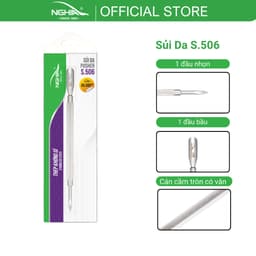 Thumbnail Sủi Da 2 Đầu Thép Không Gỉ KỀM NGHĨA S.506 (1 đầu nhọn, 1 đầu bầu) 1