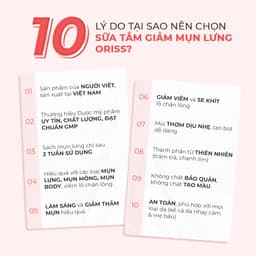Thumbnail Sữa tắm Oriss khỏi mụn lưng giảm thâm mụn, viêm nang lông chai 300ml 4