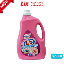 Thumbnail Nước giặt Lix sạch thơm hương nắng hạ 3.3kg  CHAI N7301 tăng gấp đôi sức mạnh giặt tẩy quần áo - Lixco Việt Nam 3