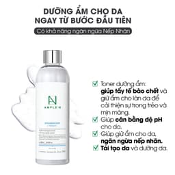 Thumbnail Nước Hoa Hồng Siêu Cấp Ẩm AMPLE:N Hyaluron Shot Toner 3