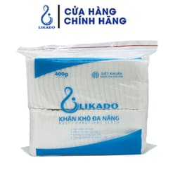 Thumbnail Khăn khô đa năng cho bé likado 400g (20x22)(1 gói) 1