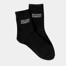 Thumbnail Tất cao cổ Seccond Sunday Basic Logo Crew Socks SA02 1
