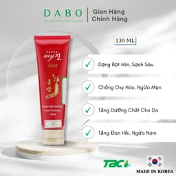 Thumbnail Sữa rửa mặt sâm đỏ My Gold Korea Red Ginseng Foam Cleanser TAC 130ml 2
