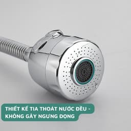 Thumbnail Đầu vòi nối rửa chén dẻo lò xo tăng áp, 2 chế độ phun nước, thiết kế lò xo chất liệu thép không gỉ cao cấp - Huy Tưởng 2