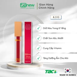 Thumbnail Son kem lì dưỡng ẩm lôi trôi 4 màu tự nhiên Benew iCloud Velvet Lip Tint TAC 2