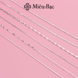 Thumbnail Dây chuyền nữ không mặt Miêu Bạc nhiều mẫu chất liệu bạc s925 phụ kiện thời trang trang sức D400346 D400331 D400160 2
