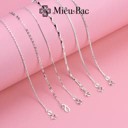 Thumbnail Dây chuyền nữ không mặt Miêu Bạc nhiều mẫu chất liệu bạc s925 phụ kiện thời trang trang sức D400346 D400331 D400160 1