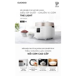 Thumbnail Nồi cơm điện tử áp suất kép Cuckoo 1.8L CRP-ST1010FW - Lòng nồi phủ men Xwall độc quyền 2