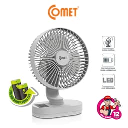 Thumbnail Quạt Sạc Đa Năng COMET CRF1406 Để Bàn 6W 3 Cấp Độ Gió, Đèn LED, Pin Lithium Dung Lượng Cao 2
