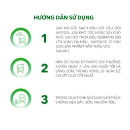 Thumbnail Combo Dermato 200 & Dầu Gội Sạch Gàu Antisol | Thương Hiệu iCare Pharma | Hỗ Trợ Phục Hồi Tóc Hư Tổn, Ngăn Ngừa Rụng Tóc 3