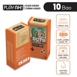Thumbnail Bao Cao Su PlayAh Extra Dots Thêm Gai Hộp 10 52mm nhiều gai, nhiều gel tăng cực khoái 3