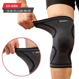 Thumbnail Bó gối thể thao, bảo vệ đầu gối tập gym GoodFit co giãn 4 chiều, dệt 3D dày dặn GF518K 3