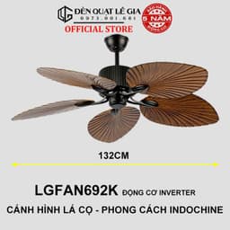 Thumbnail Quạt trần INDOCHINE|phong cách Phương Đông|quạt trần Lê Gia LGFAN692 -phù hợp nhà hàng khách sạn 1