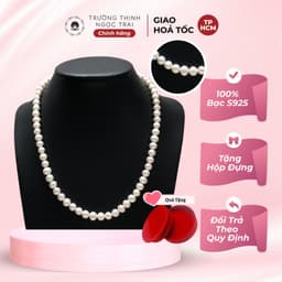 Thumbnail Vòng Đeo Cổ Ngọc Trai Hạt Size 7ly Màu Trắng Sang Trọng, Thanh Lịch - Ngọc Trai Trường Thịnh 3