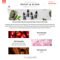 Thumbnail Nước hoa thơm phòng cao cấp mùi nước hoa PEONY & SUEDE - JO Mlone mùi hương sang trọng, tinh khiết 100ml_HOMELAB 4