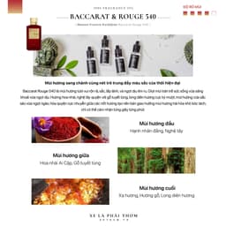 Thumbnail Tinh dầu thơm phòng mùi nước hoa BACCARAT ROUGE- Kurkdjian , mùi hot của thế giới 100ml_HOMELAB 4