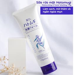 Thumbnail Sữa rửa mặt sáng da dưỡng ẩm Hatomugi Nhật Bản 2