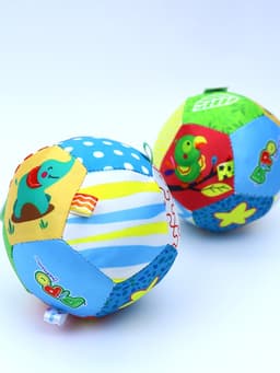 Thumbnail Bóng vải kèm lục lạc Pipo Animals loại 12 miếng ghép 2