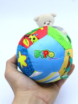 Thumbnail Bóng vải kèm lục lạc Pipo Animals loại 12 miếng ghép 3