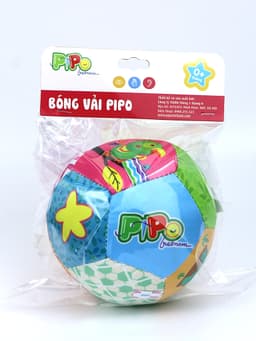 Thumbnail Bóng vải kèm lục lạc Pipo Animals loại 12 miếng ghép 1