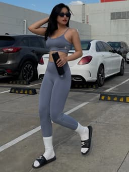 Thumbnail Quần tập gym yoga legging nữ cạp cao Fitme Zeta vải 2 lớp nâng v3 tôn dáng cao cấp QDZT 4