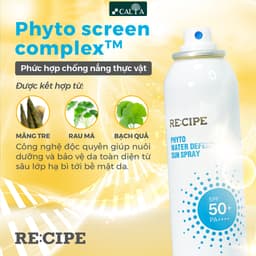 Thumbnail Xịt Chống Nắng RECIPE Không Trôi SPF50+ PA++++ - RE:CIPE Phyto Water Defense Sun Spray 180ml 3