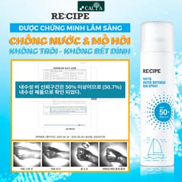 Thumbnail Xịt Chống Nắng RECIPE Không Trôi SPF50+ PA++++ - RE:CIPE Phyto Water Defense Sun Spray 180ml 4