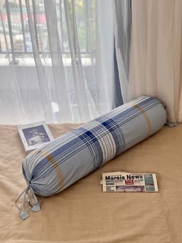 Thumbnail Vỏ gối ôm, vỏ gối nằm cotton tici kẻ LIDACO vải trơn kích thước tiêu chuẩn 1