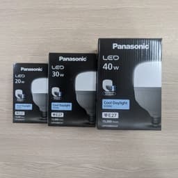 Thumbnail Đèn LED Bulb Trụ Trắng PANASONIC Type T, Đuôi E27, Công suất 20W/30W/40W/50W sáng trắng 6500K 4