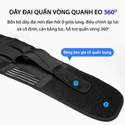 Thumbnail Đai Đeo Lưng AOLIKES Hỗ Trợ Giảm Đau Lưng Đau Cột Sống Khi Chơi Thể Thao DDL01 3