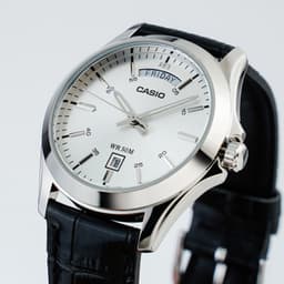 Thumbnail Đồng Hồ Casio Nam MTP-1370L-7AVDF Mặt Tròn Màu Trắng Dây Da Chính Hãng 3