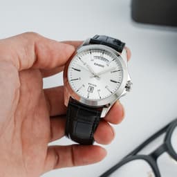 Thumbnail Đồng Hồ Casio Nam MTP-1370L-7AVDF Mặt Tròn Màu Trắng Dây Da Chính Hãng 2