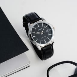 Thumbnail Đồng Hồ Casio Nam MTP-V004L-1AUDF Mặt Tròn Màu Đen Dây Da Chính Hãng 2