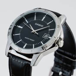 Thumbnail Đồng Hồ Casio Nam MTP-V004L-1AUDF Mặt Tròn Màu Đen Dây Da Chính Hãng 3