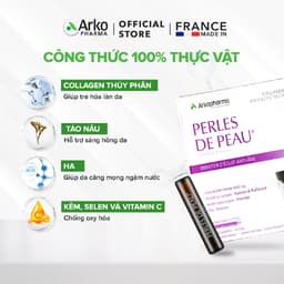 Thumbnail Nước uống Collagen cô đặc 5000mg chống lão hóa, mờ nếp nhăn, sáng da Tảo nâu Arkopharma 10 ống x 25ml 2