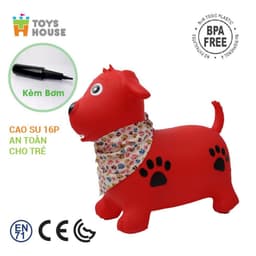 Thumbnail Thú nhún trẻ em hình chú hươu Toyshouse (kèm bơm và hộp) - Tiêu chuẩn Xuất khẩu Châu Âu EN71 3
