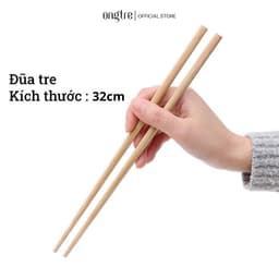 Thumbnail Bộ 10 đôi đũa tre ONGTRE, an toàn vệ sinh, sử dụng cho gia đình, nhà hàng, khách sạn - ongtre (Vietnam) 4