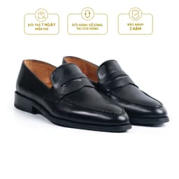Thumbnail Giày Tây Lười Cao Cấp Classic Loafer - LF02 - Da Bò Ý Lót Trong Da Bò Mộc - Thương hiệu Be Classy 1