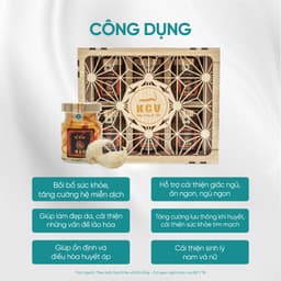 Thumbnail Yến Đông Trùng Hạ Thảo Kim Cương Vàng - Dưỡng Da, Ngăn Ngừa Lão Hóa, Hỗ Trợ Điều Hòa Huyết Áp (6 Lọ/Hộp x 70ml/Lọ) 3