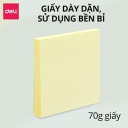 Thumbnail Set 100 Giấy Note Ghi Chú, Giấy Nhớ Hình Vuông Dán Vàng Deli Giấy Ghi Chú Loại Chất Lượng Cao Tiện Lợi Học Sinh 4